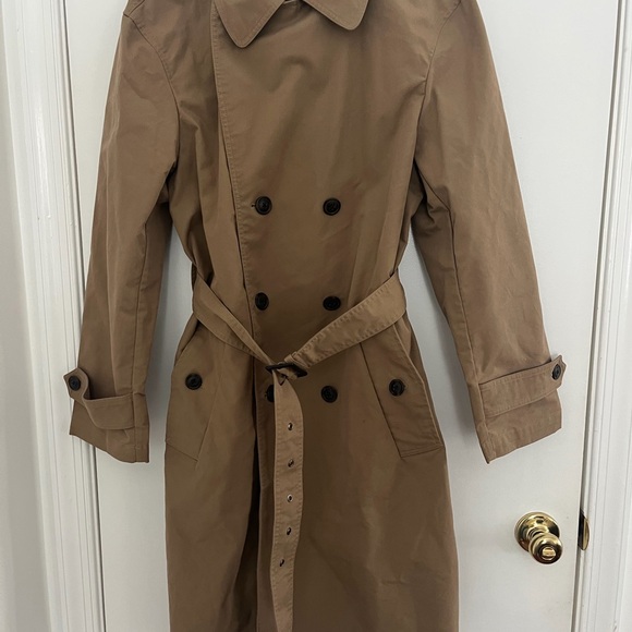 NWOT Express Tan Trench Coat Size Medium - Picture 5 of 8